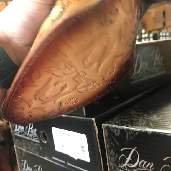 Ladies Dan Post custom boots bone wingtip NWT - Picture 4 of 5